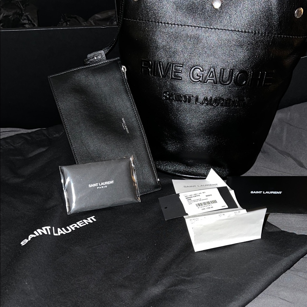 Saint Laurent Black Crossbody Bag (bucket)